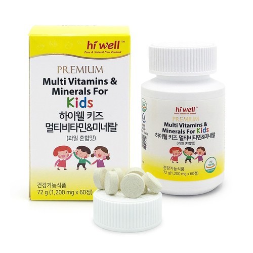 닥터파이토 비건 멀티비타민 미네랄 종합비타민 영양제 남녀노소 어린이 산모 120정, 1개