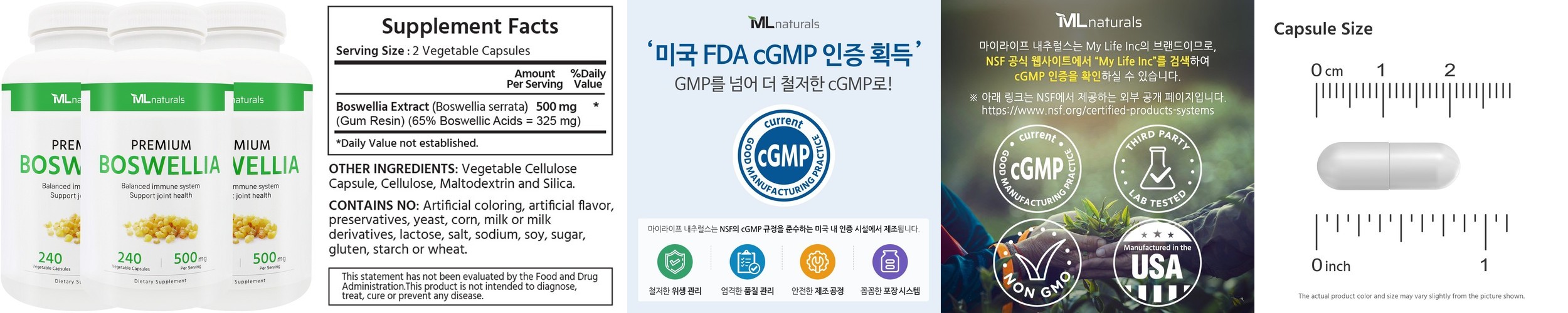 선물세트 / 보스웰릭산 90% 닥터브라이언 보스웰리아 1800mg 100캡슐, 2개