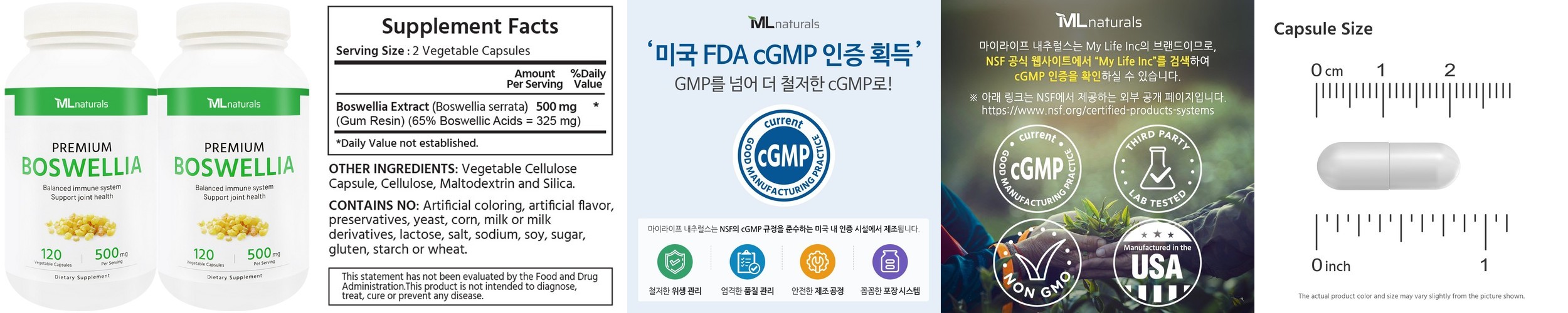 선물세트 / 보스웰릭산 90% 닥터브라이언 보스웰리아 1800mg 100캡슐, 2개