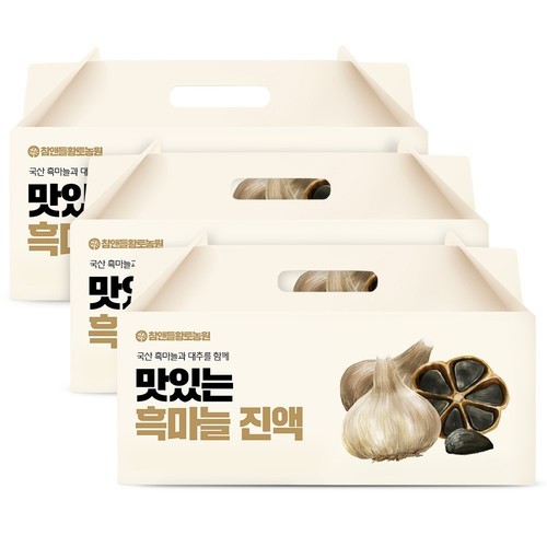 천호엔케어 100% 국산 흑마늘진액 자연숙성 흑마늘즙 실속형 70ml X 100포