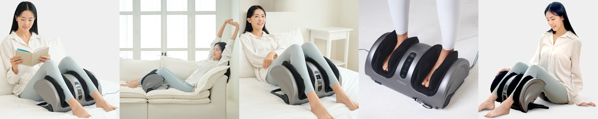 닥터웰 공기압마사지기 6구 종아리 발 안마기 에어핏 DR-5900 본체+다리+허리 (보관함포함)