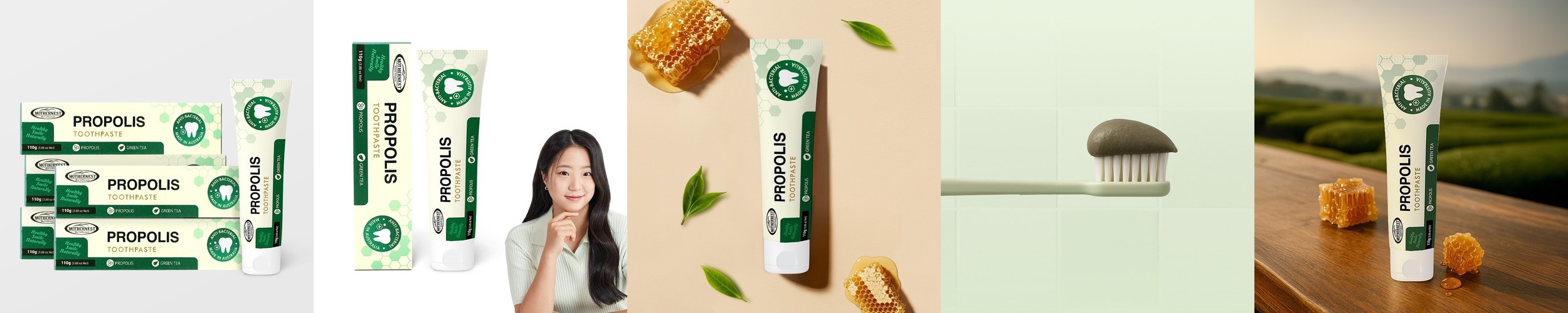 튼튼맘스 무불소 비건 임산부 치약 (자몽향) 120g, 5개