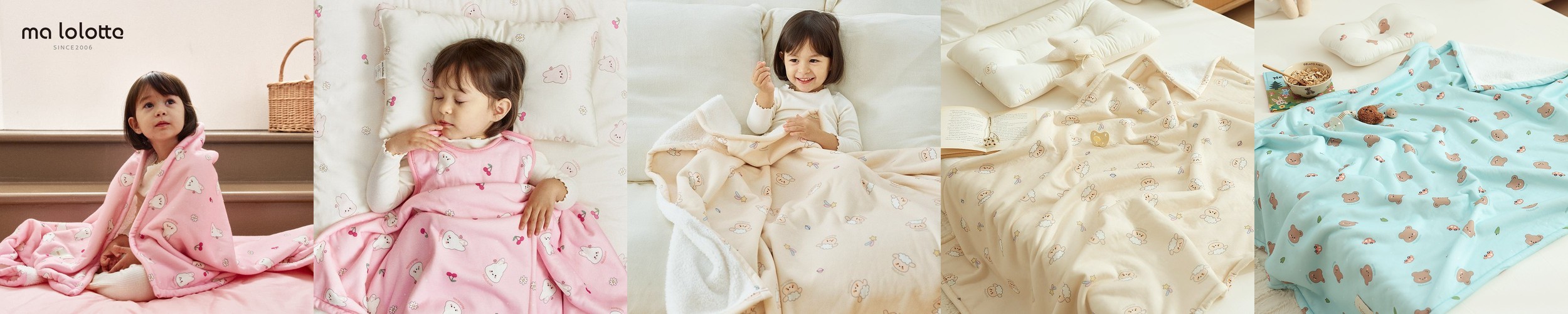 마롤로뜨 모달 와플 아기 블랭킷 신생아 사계절 이불 담요 L