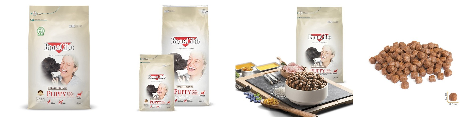 보나시보 퍼피 강아지사료 치킨+엔초비, 15kg, 1개