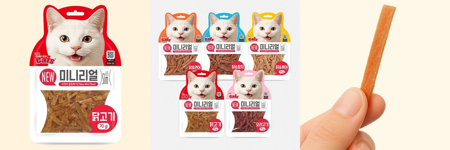 더캣츠 그대로미니포켓 고양이육포 고양이건조 간식 연어, 40g, 1개