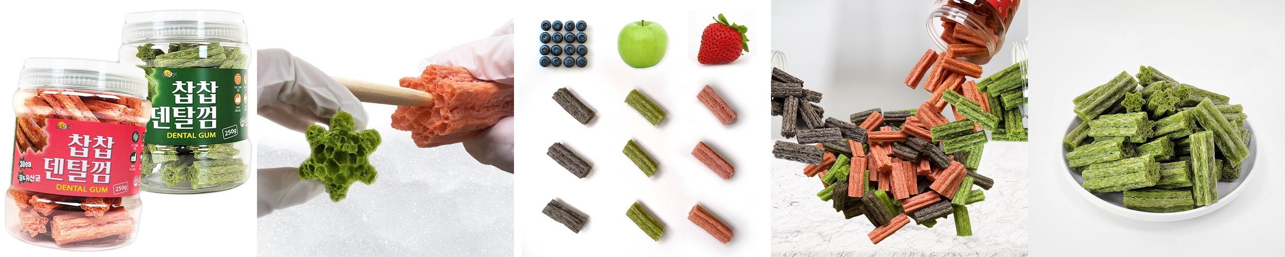 찹찹 덴탈껌 강아지 치석제거 개껌 쏨달펫 장+관절, 500g, 60개