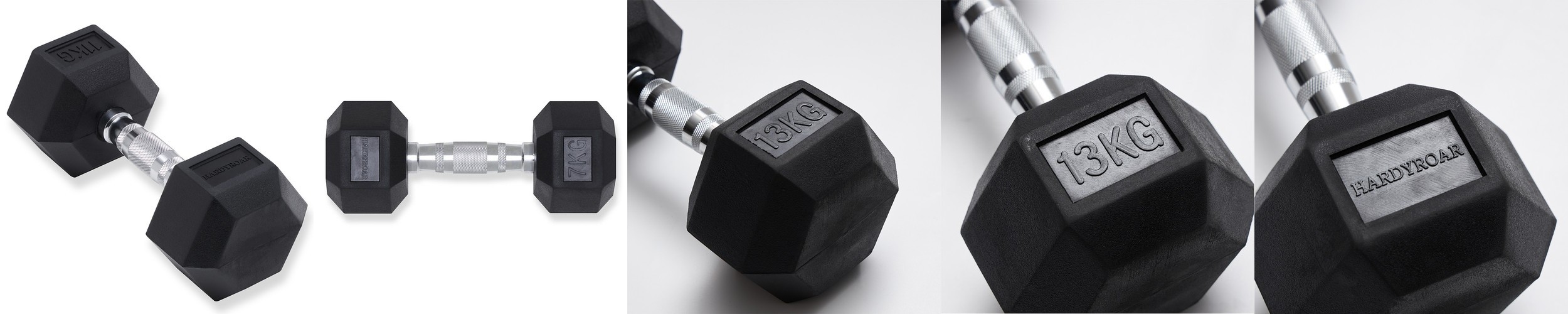 하디로어 육각 덤벨 헬스장 아령 7kg, 1개