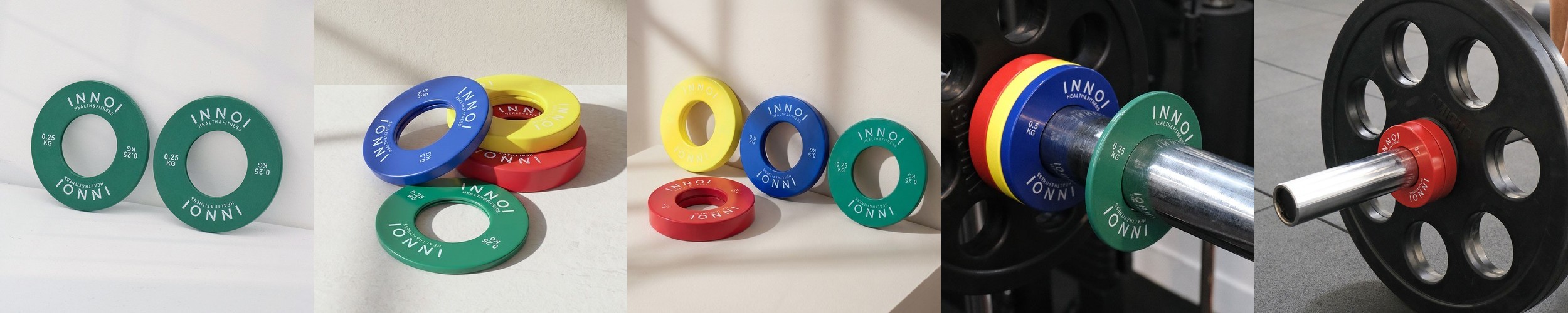 스포틀러 경량 원판 헬스 덤벨 바벨 추감기 저중량 단계별 50mm 세트 0.5kg, 2개