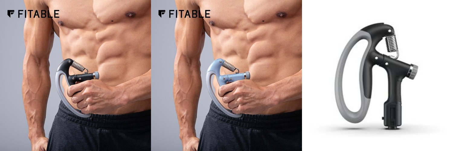 경찰 손 손가락 전완근 무소음 카운터 강도조절 100kg 악력기