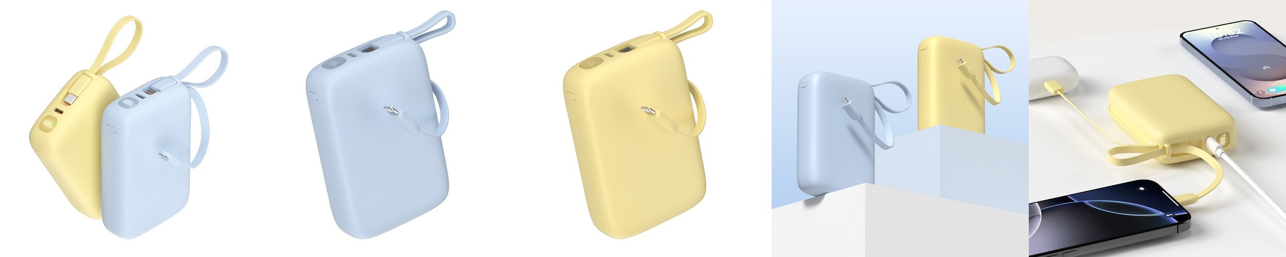 이어맥 팬톤 빌트인 케이블 22.5W 고속 충전 보조배터리 10000mAh