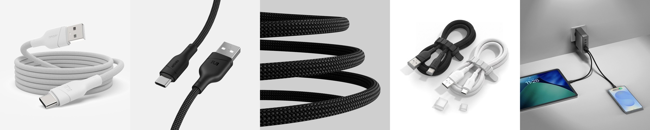 네오 C타입 to C 100W 240W 5A PD 고속충전 케이블 블랙, 1개, 0.5m