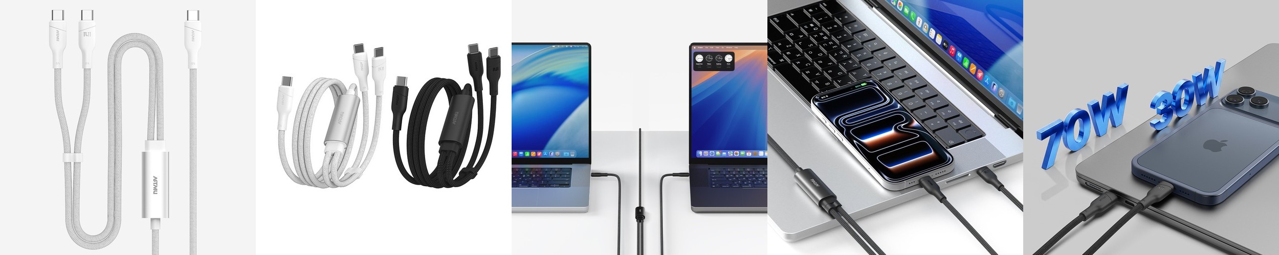 네오 C타입 to C 100W 240W 5A PD 고속충전 케이블 블랙, 1개, 0.5m