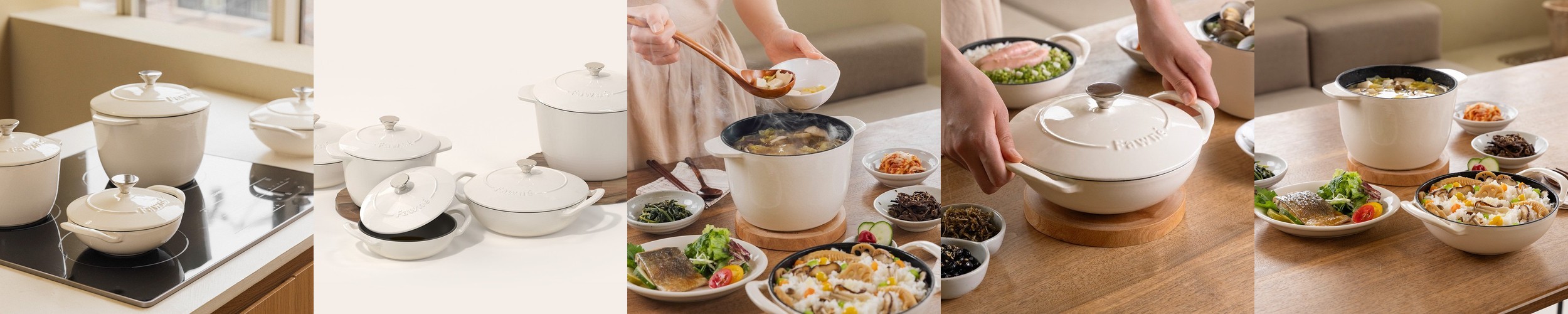 헤슬바흐 스테인리스 주물냄비 (내부 화이트) 16cm, 오닉스