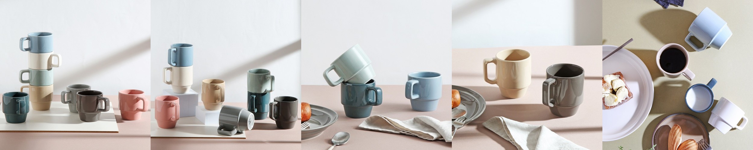 시라쿠스 쉐난고 카디날 빈티지 카페 커피 도자기 머그 선물 400ml, 오목머그