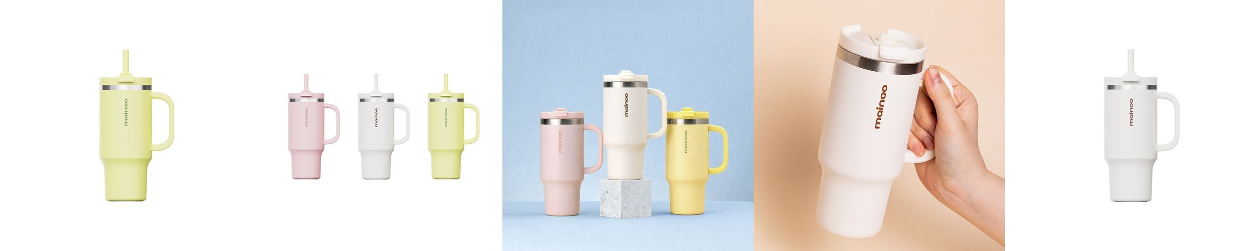 스토조 접이식 실리콘 텀블러 비기 컬렉션 470ml, 캘리그라피 카네이션
