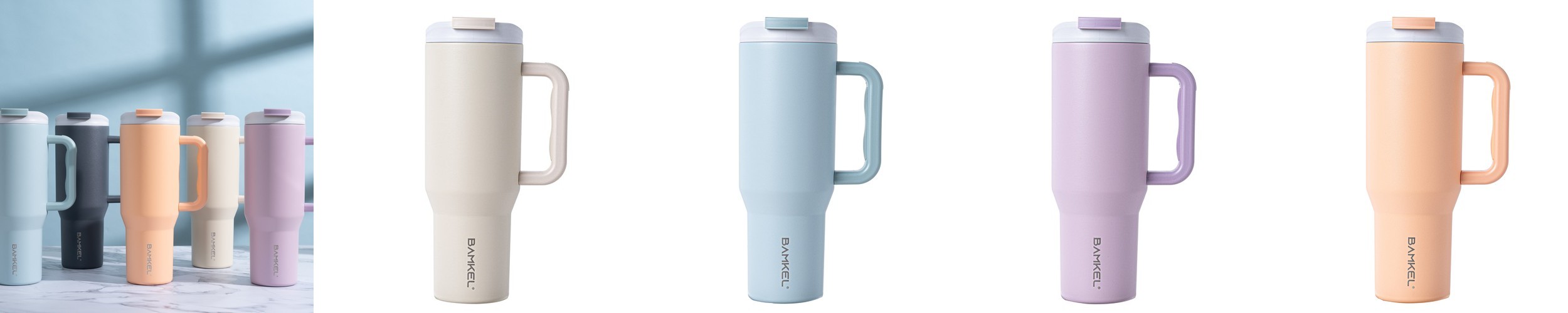 스토조 접이식 실리콘 텀블러 비기 컬렉션 470ml, 캘리그라피 카네이션