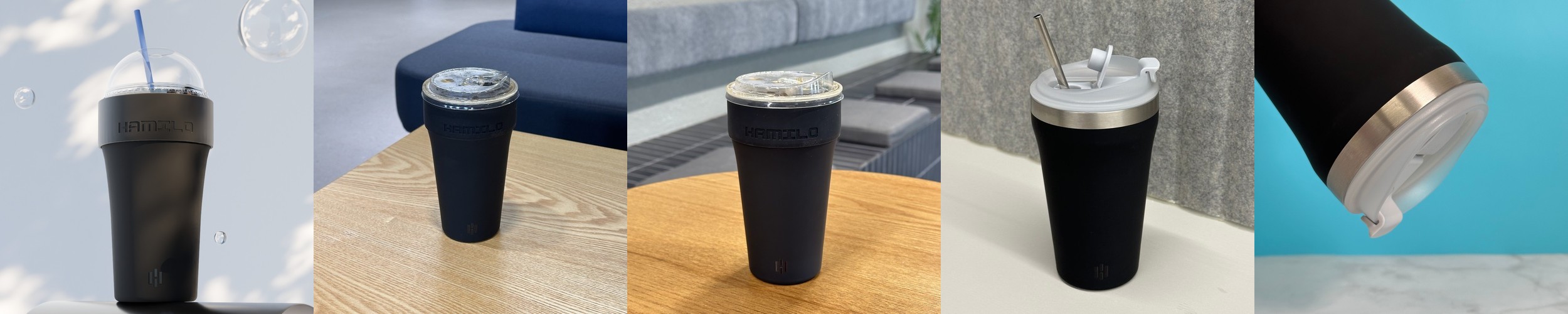 스토조 접이식 실리콘 텀블러 비기 컬렉션 470ml, 캘리그라피 카네이션