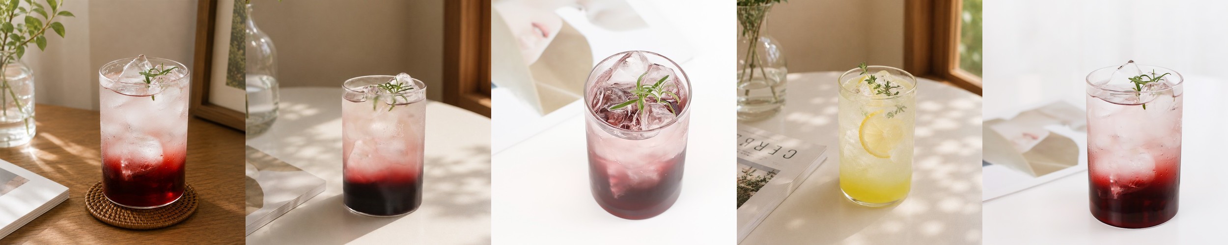 프롬 홈카페 내열 유리잔 세트 스트레이트 커피 맥주 500ml, 4개, 일자컵