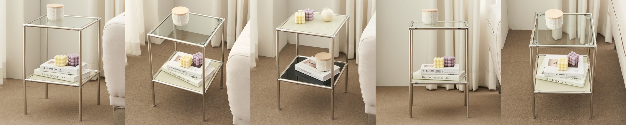 침대 협탁 2단 베드 옆 선반 모듈 협탁 테이블 미니 틈새