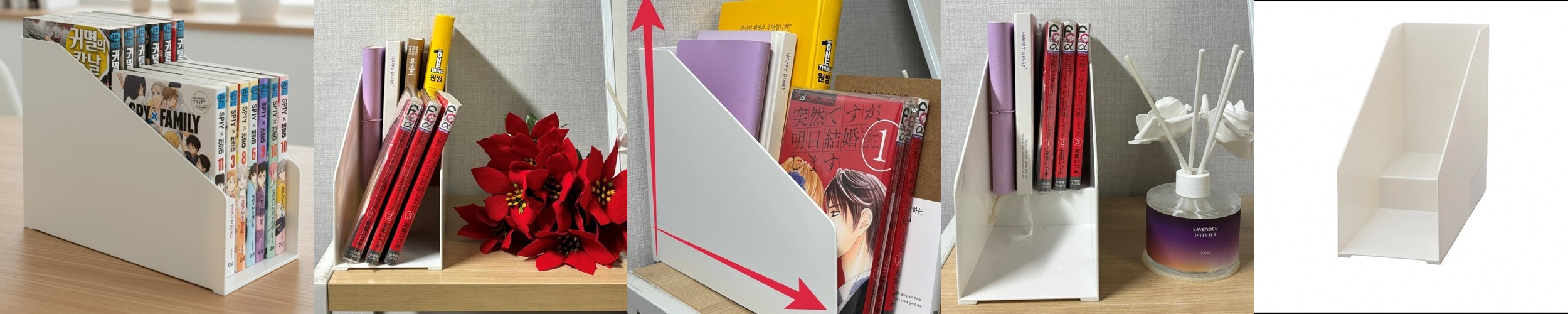 빙그리 원형 슬라이딩 수납장 4단 320mmx765mm, 4단, 화이트 4730.5009