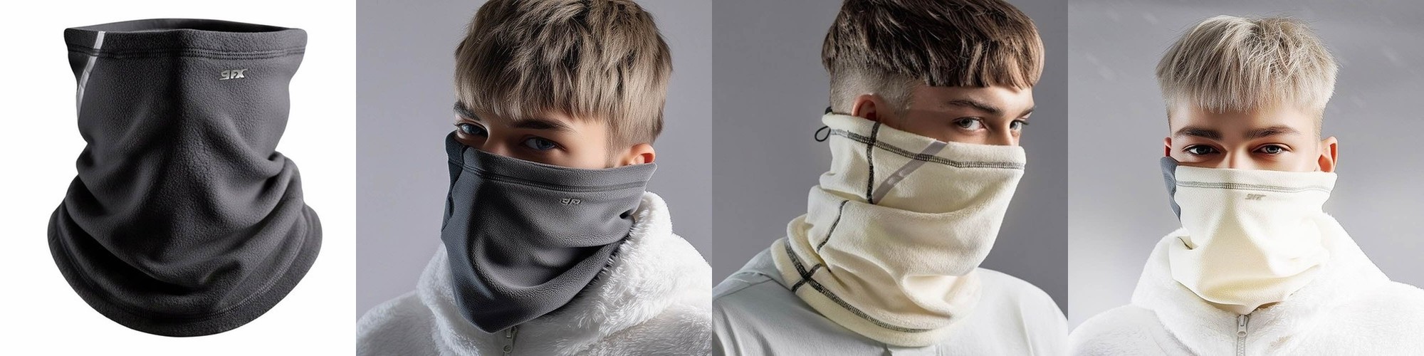겨울 슬림핏 기모 방한 마스크 넥게이터 스키 골프 자전거 등산 넥커버