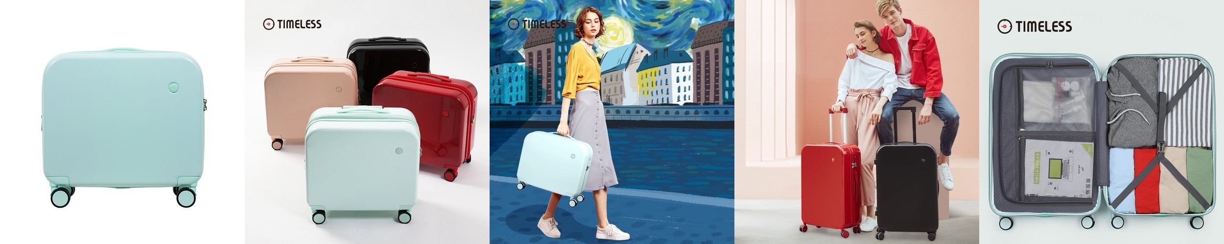 타임리스 트윙클 38cm 캐리어 폴리카보네이트 미니 소형 유럽여행 하드 가벼운 기내반입