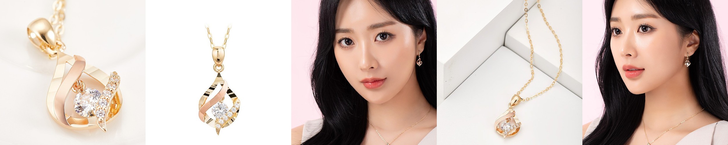 14k 18k 심플 모줄 체인 금 팔찌