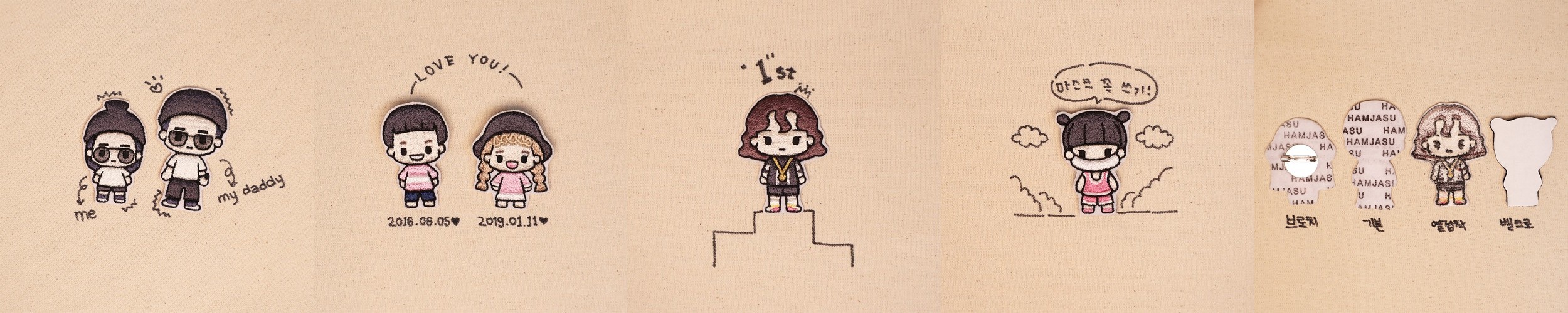 강아지 고양이 아크릴 뱃지 제작 브로치 반려견 반려묘 압정핀