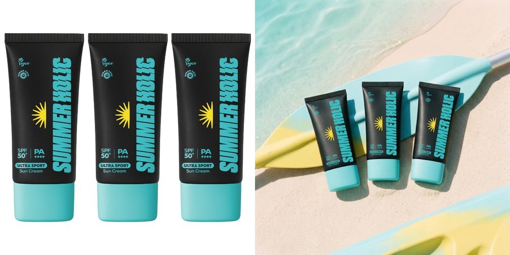 썸머홀릭 울트라 스포츠 선크림 SPF50+ PA++++ 50ml, 3개