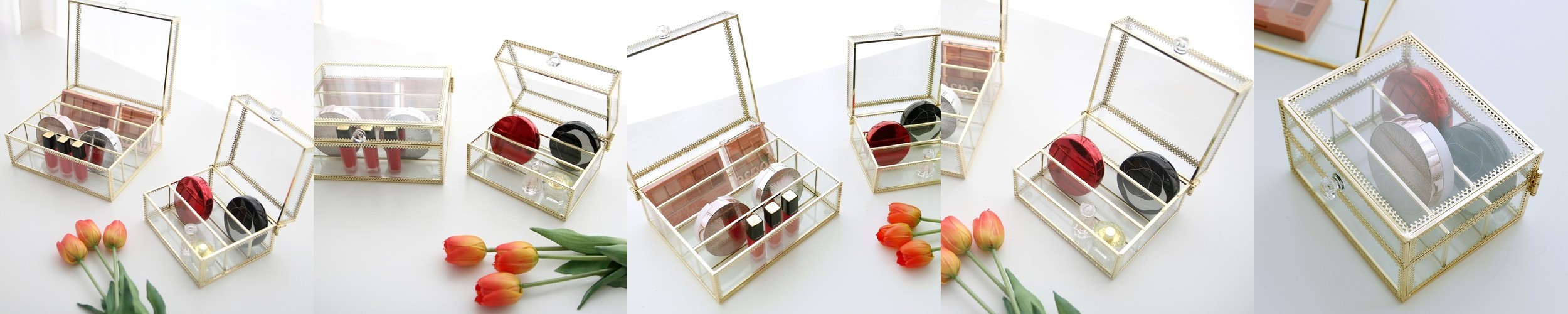 LADIY 뚜껑있는 브러쉬 립스틱 정리대 B03150A
