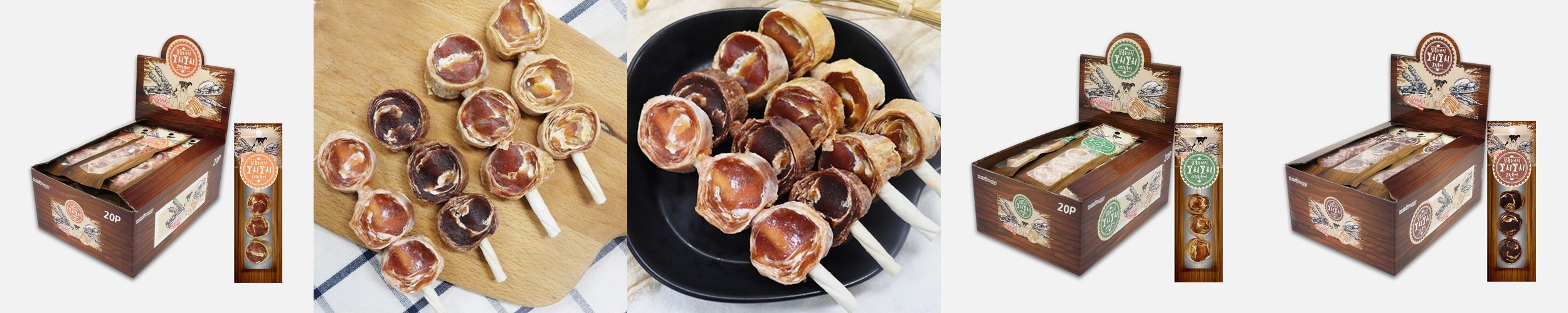 헬로도기 꼬치꼬치 강아지보양식 강아지황태 다이어트 간식 소고기+북어, 500g, 1개