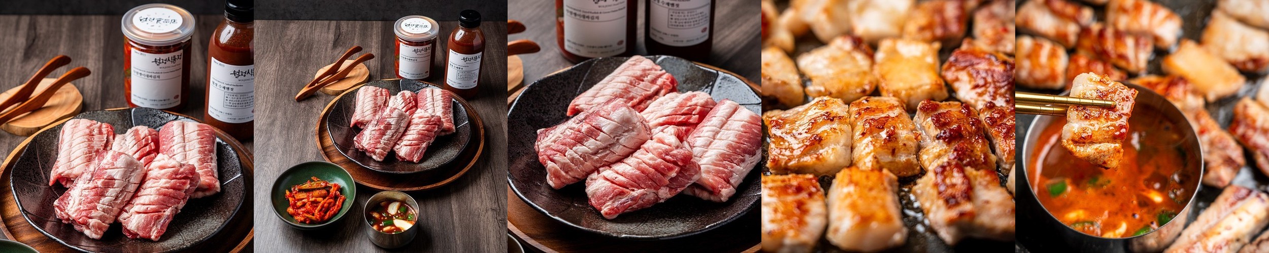 헬스꼬기 돼지고기 등심 살코기 단백질 식단 슬라이스, 200g, 5개