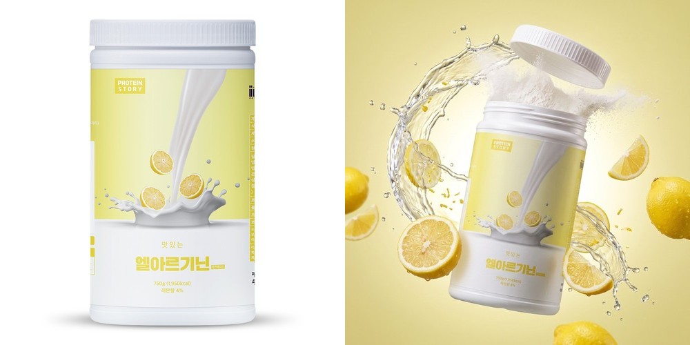 프로틴스토리 맛있는 L아르기닌 레몬에이드 750g 아르지닌 5000mg