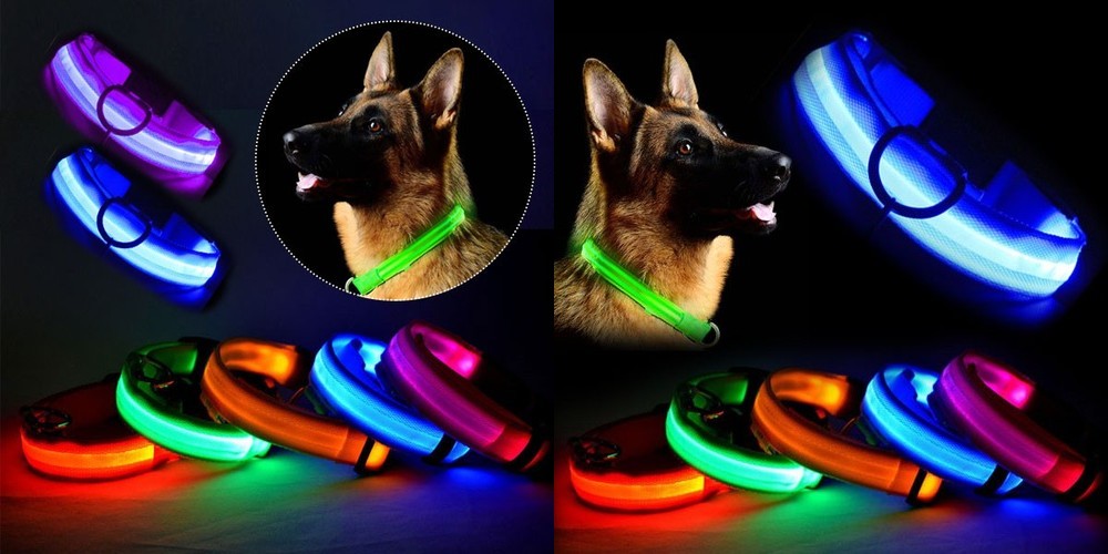 LED 애견 목줄 S 산책 강아지 목줄등 야광 야간산책 라이트 발광 목걸이줄 팬던트 목줄 소형견 대형견