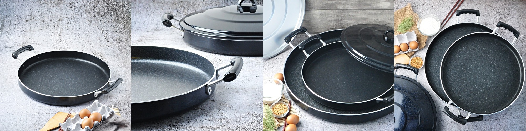 베이직 전판 대형 업소용 닭갈비 팬 판 원형 40cm, 하단만