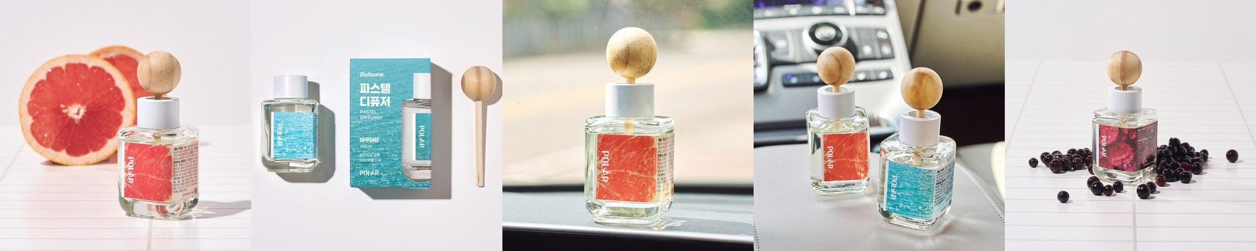[불스원] 그라스 멀티프래그런스 디퓨저 방향제 룸스프레이 실내 탈취제 로즈앤나잇, 50ml, 1개