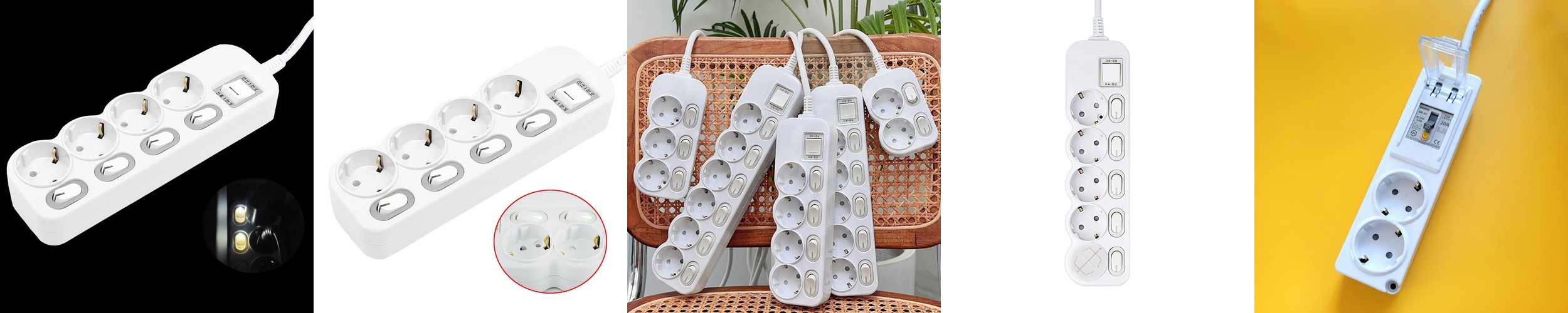 수피 65W 노트북 초고속 고용량 캠핑 큐브 USB 멀티탭 5구, 5m, 1개