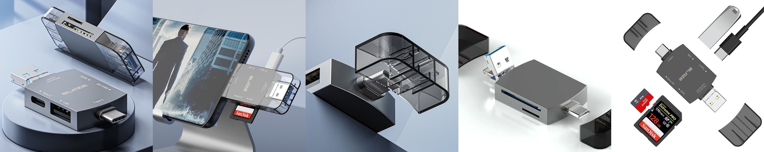 카드리더기 C타입 마이크로 SD카드 USB3.0 블랙박스 메모리 젠더