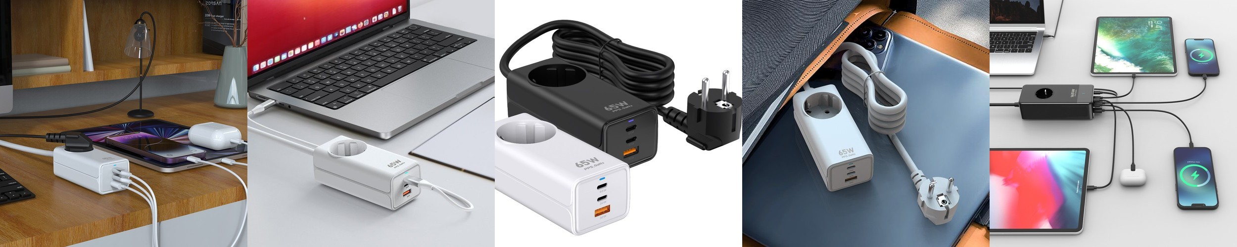 수피 65W 노트북 초고속 고용량 캠핑 큐브 USB 멀티탭 5구, 5m, 1개