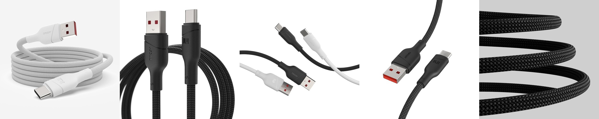 컬러 스프링 코일 USB 8핀 C타입 8핀 고속 충전 케이블 충전기 선