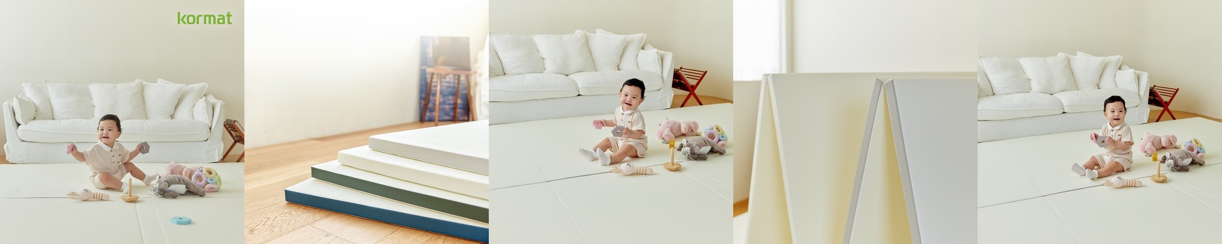 플린느 스탠다드 유아 놀이 층간소음 틈없는 항균 셀프 2단 240x200x4cm, 그레이지