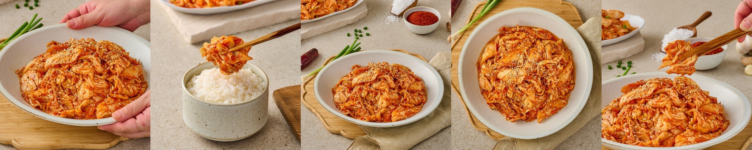 국산 칼국수 마늘 매운 전라도 알배기 겉절이 김치 1kg 2kg 3kg