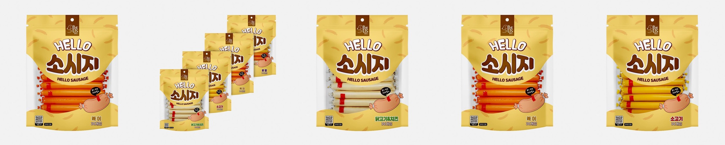 펫어스 강아지소시지 강아지소세지 통살 간식 소고기(30g), 1.2kg, 1개