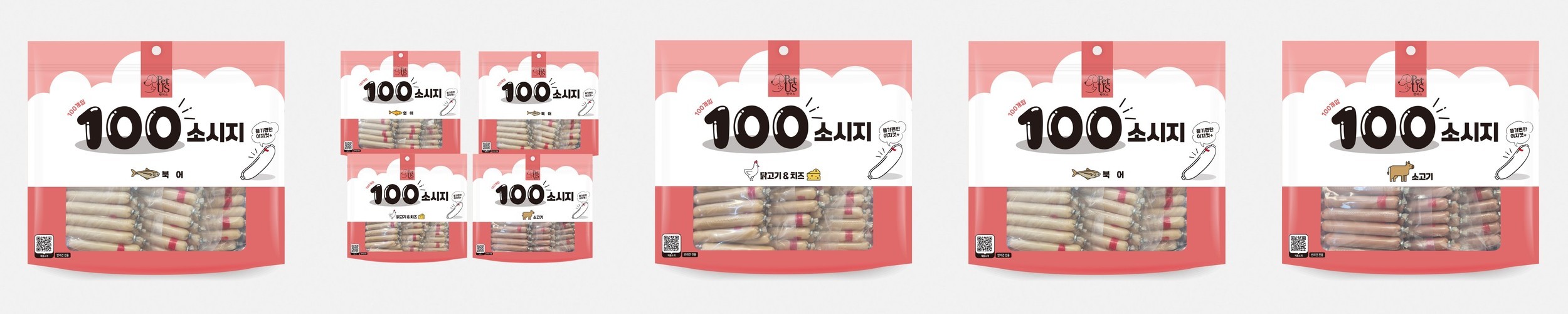 펫어스 강아지소시지 강아지소세지 통살 간식 소고기(30g), 1.2kg, 1개