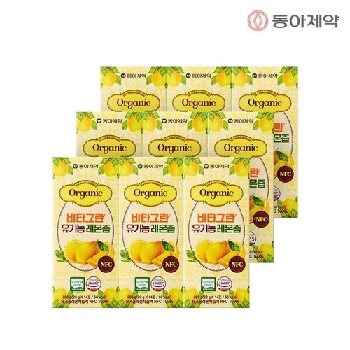 동아제약 비타그란 NFC 착즙 이탈리아산 레몬즙 20g, 14포, 9개