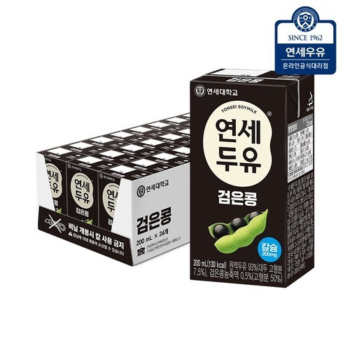 연세두유 검은콩 190ml, 24개