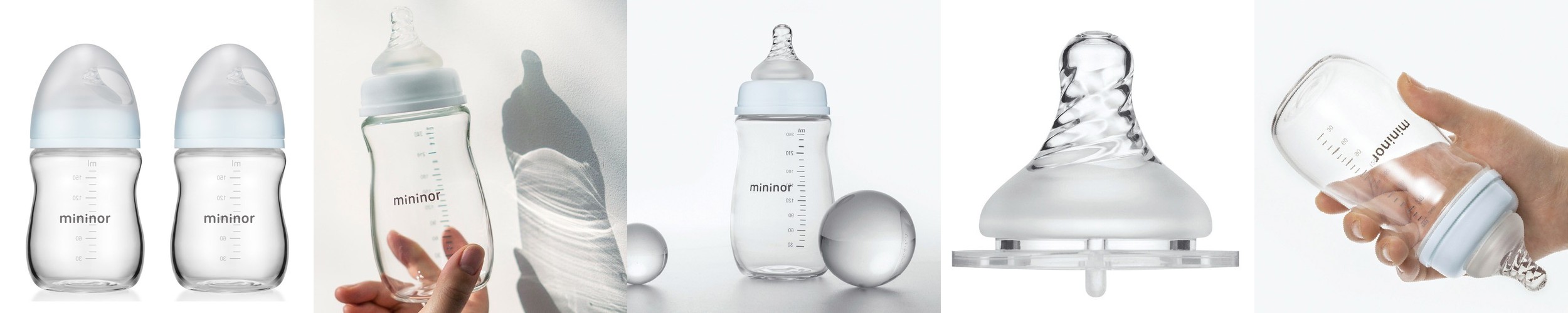 [슬림형세트] PPSU 베이직 젖병150ml2개 아이쏙3개