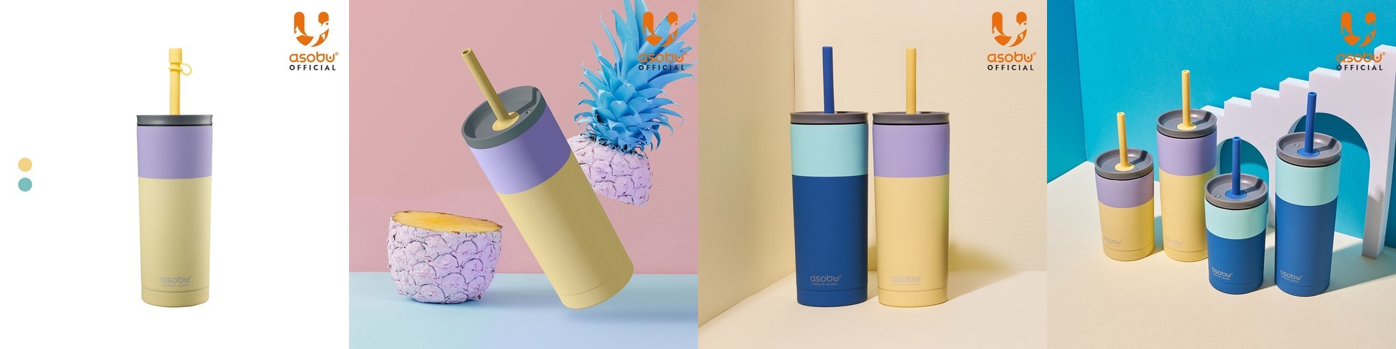 클리나 대용량 텀블러 보온보냉 빨대 텀블러 900ml, 블루