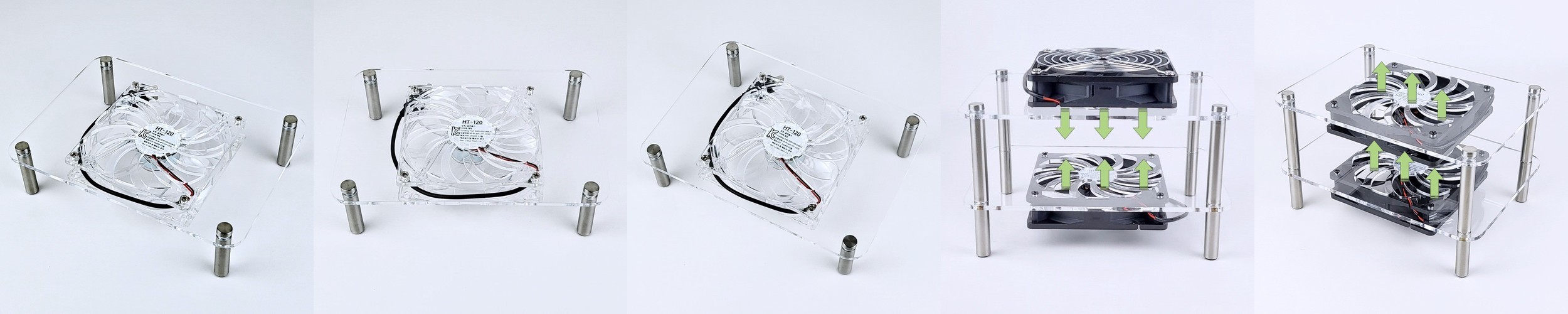 120mm 미니PC 공유기 오인페 USB 저소음 쿨러 쿨링팬 (베이직)