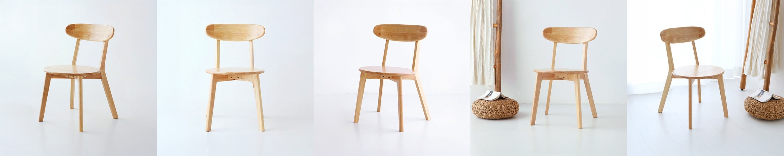 [우드/식탁용] 스탠다드 체어 Y3-22 Natural, Walnut